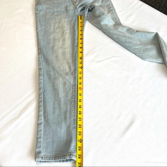 BLUE ASPHALT jeans lightly distressed denim 5/27 light wash denim blue jeans 5 - Picture 6 of 10